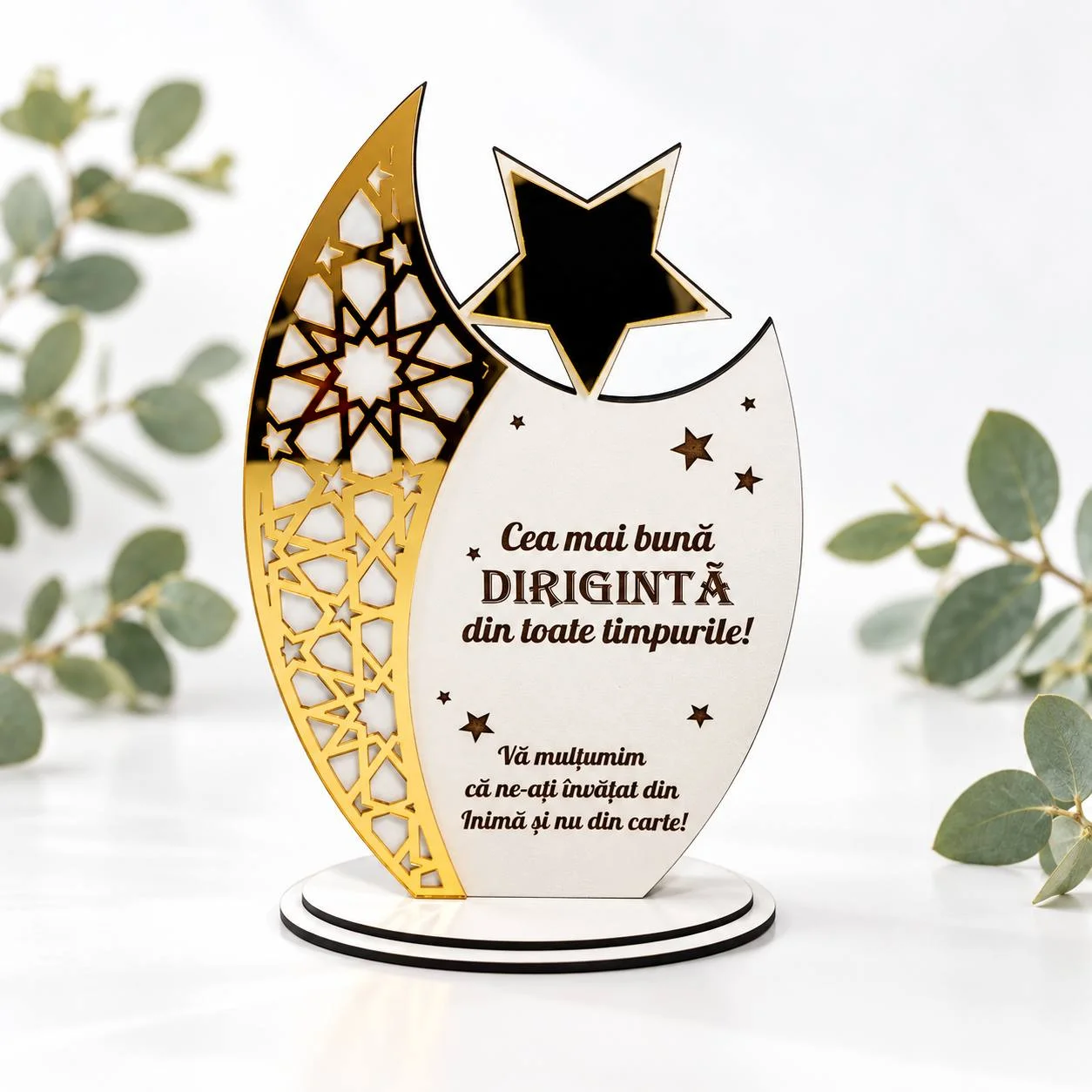 Trofeu personalizat „Cea mai bună dirigintă”