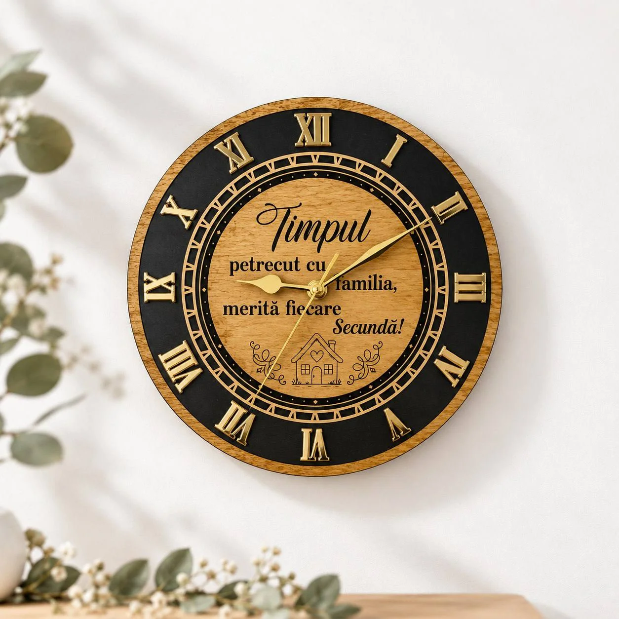 Ceas decorativ „Timpul petrecut cu familia”