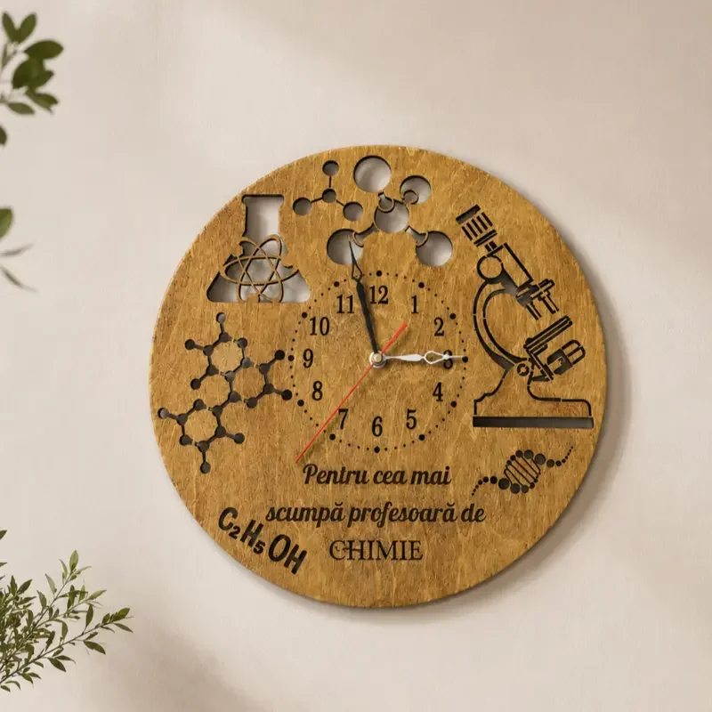 Ceas personalizat "Chimie"