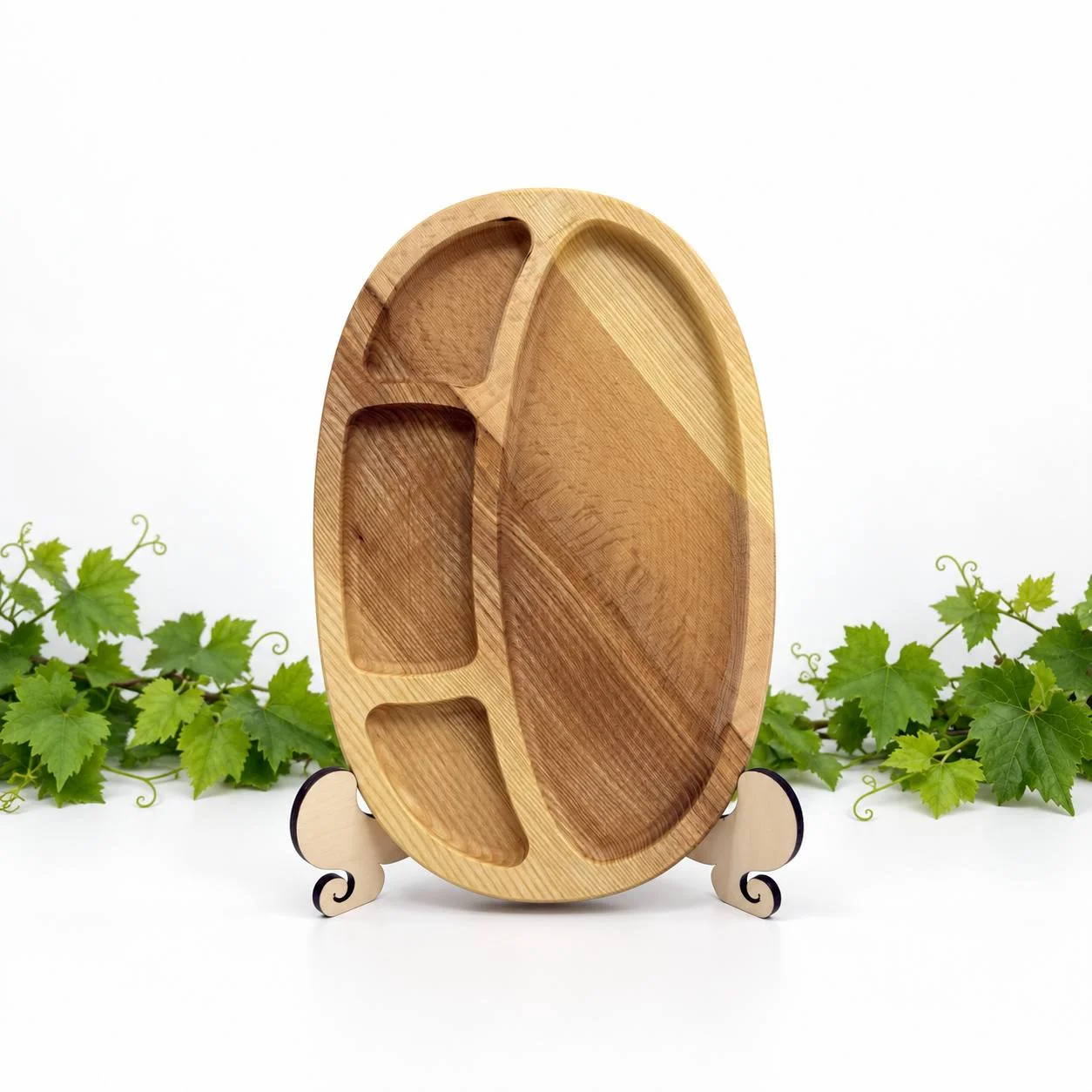 Platou Oval cu 4 secțiuni