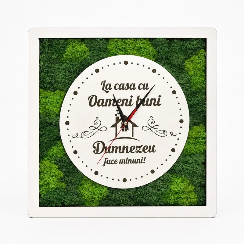 Ceas Pătrat ”La casa cu oameni buni Dumnezeu face minuni!”
